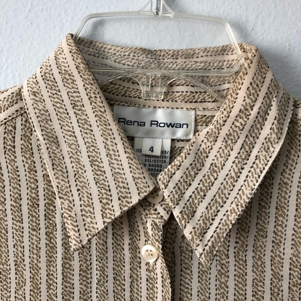 Rena Rowan Pattern Button Down - image 4